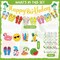 Summer Birthday Party Decorations – 10PCS Hanging Swirl Streamers with Flip Flop & Beach Theme Banner, Pool Party & Hawaiian Luau Decor for Outdoor Holiday Celebrations